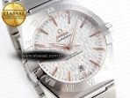 Omega CONSTELLATION 39MM WHITE TEXTURED DIAL ON SS BRACELET A8800 - Görsel 5