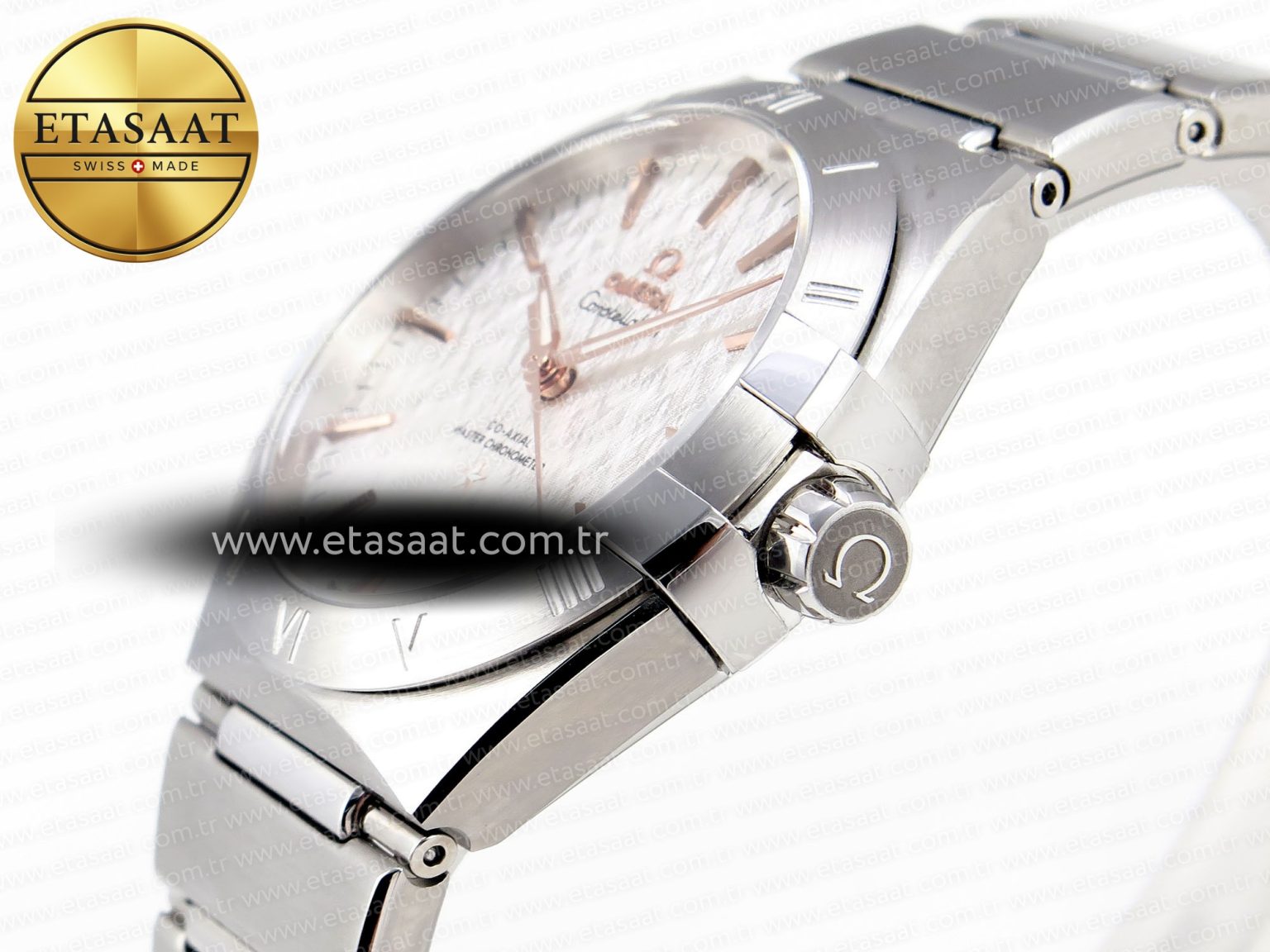 CONSTELLATION 39MM SS ASWF 1:1 BEST EDITION WHITE TEXTURED DIAL ON SS BRACELET A8800 - Görsel 7