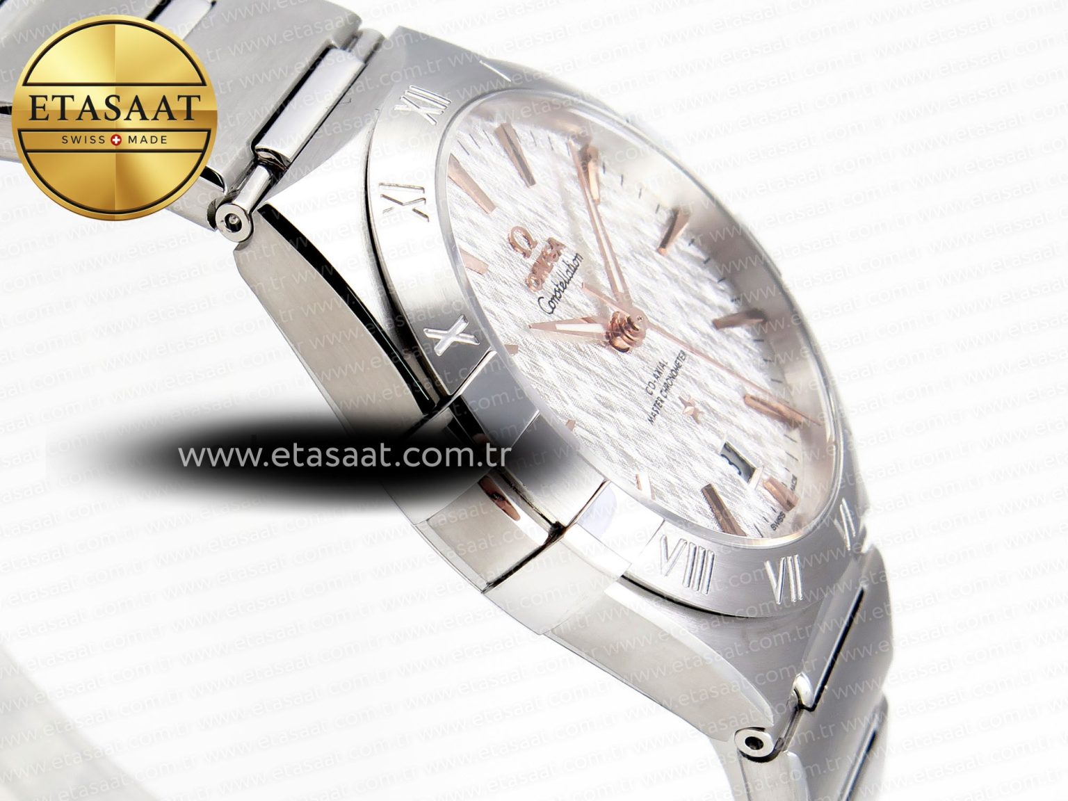 CONSTELLATION 39MM SS ASWF 1:1 BEST EDITION WHITE TEXTURED DIAL ON SS BRACELET A8800 - Görsel 8