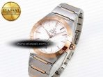 Omega CONSTELLATION 39MM SS/RG WHITE DIAL ON SS/RG BRACELET A8800