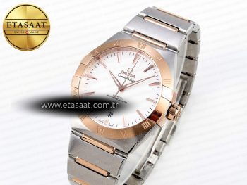 CONSTELLATION 39MM SS/RG ASWF 1:1 BEST EDITION WHITE DIAL ON SS/RG BRACELET A8800