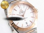 Omega CONSTELLATION 39MM SS/RG WHITE DIAL ON SS/RG BRACELET A8800 - Görsel 5
