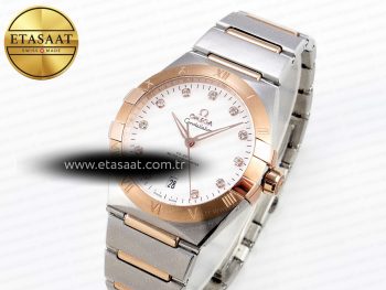 CONSTELLATION 39MM SS/RG ASWF 1:1 BEST EDITION WHITE DIAMONDS DIAL ON SS/RG BRACELET A8800