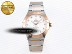 Omega CONSTELLATION 39MM SS/RG WHITE DIAMONDS DIAL ON SS/RG BRACELET A8800 - Görsel 3