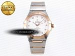 CONSTELLATION 39MM SS/RG ASWF 1:1 BEST EDITION WHITE DIAMONDS DIAL ON SS/RG BRACELET A8800 - Görsel 3