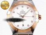 CONSTELLATION 39MM SS/RG ASWF 1:1 BEST EDITION WHITE DIAMONDS DIAL ON SS/RG BRACELET A8800 - Görsel 4