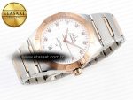 CONSTELLATION 39MM SS/RG ASWF 1:1 BEST EDITION WHITE DIAMONDS DIAL ON SS/RG BRACELET A8800 - Görsel 8