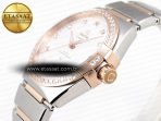 Omega CONSTELLATION 39MM SS/YG WHITE DIAMONDS DIAL ON SS/RG A8800 - Görsel 7