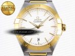 Omega CONSTELLATION 39MM SS/YG WHITE A8800 - Görsel 4