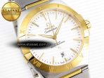 Omega CONSTELLATION 39MM SS/YG WHITE A8800 - Görsel 5
