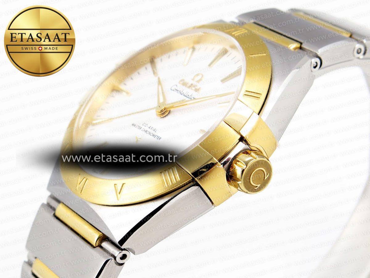Omega CONSTELLATION 39MM SS/YG WHITE A8800 - Görsel 7