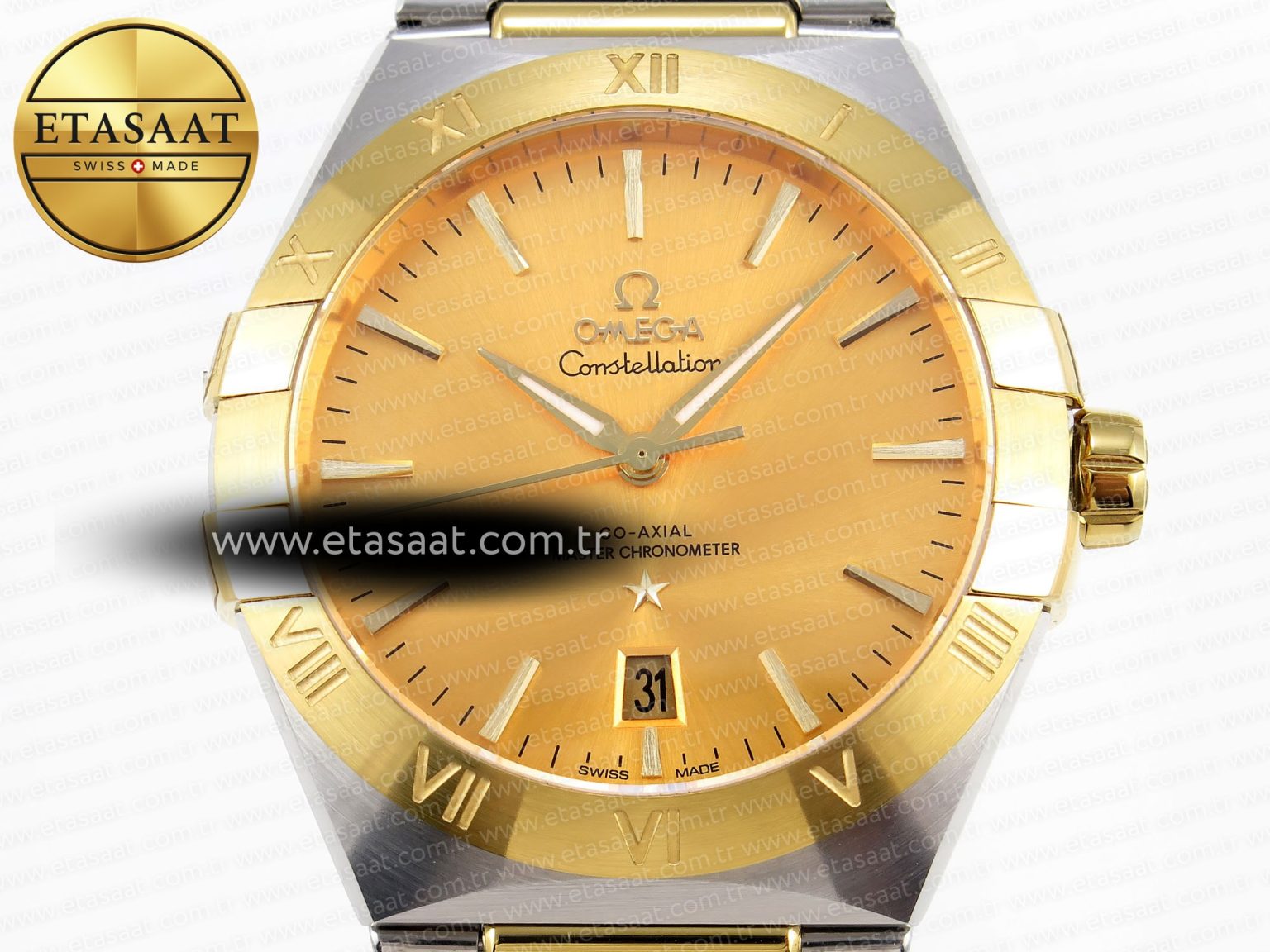 CONSTELLATION 39MM SS/YG ASWF 1:1 BEST EDITION YG DIAL ON SS/YG BRACELET A8800 - Görsel 4