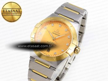 CONSTELLATION 39MM SS/YG ASWF 1:1 BEST EDITION YG DIAMONDS DIAL ON SS/YG BRACELET A8800