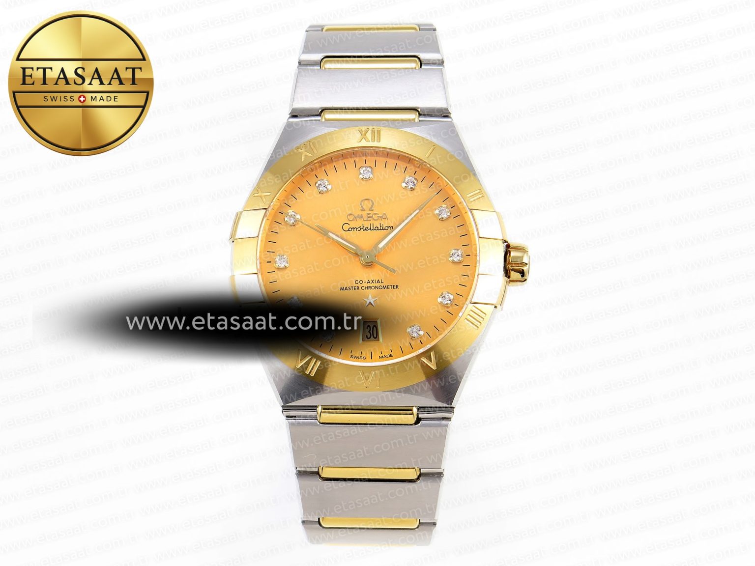 CONSTELLATION 39MM SS/YG ASWF 1:1 BEST EDITION YG DIAMONDS DIAL ON SS/YG BRACELET A8800 - Görsel 3