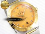 CONSTELLATION 39MM SS/YG ASWF 1:1 BEST EDITION YG DIAMONDS DIAL ON SS/YG BRACELET A8800 - Görsel 5