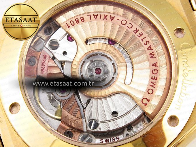CONSTELLATION 39MM YG ASWF 1:1 BEST EDITION WHITE DIAL ON YG BRACELET A8801 - Görsel 15