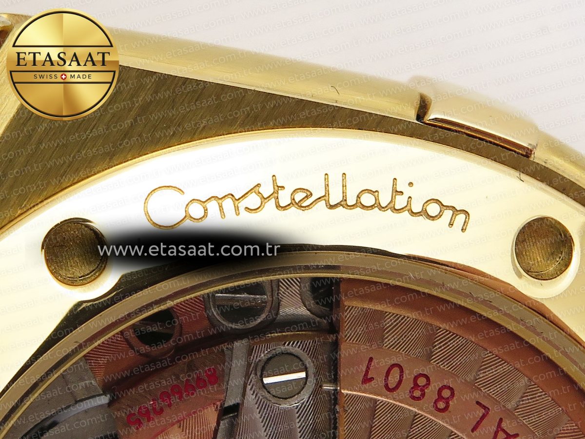 Omega CONSTELLATION 39MM YG DIAMONDS WHITE DIAL ON YG A8801 - Görsel 19