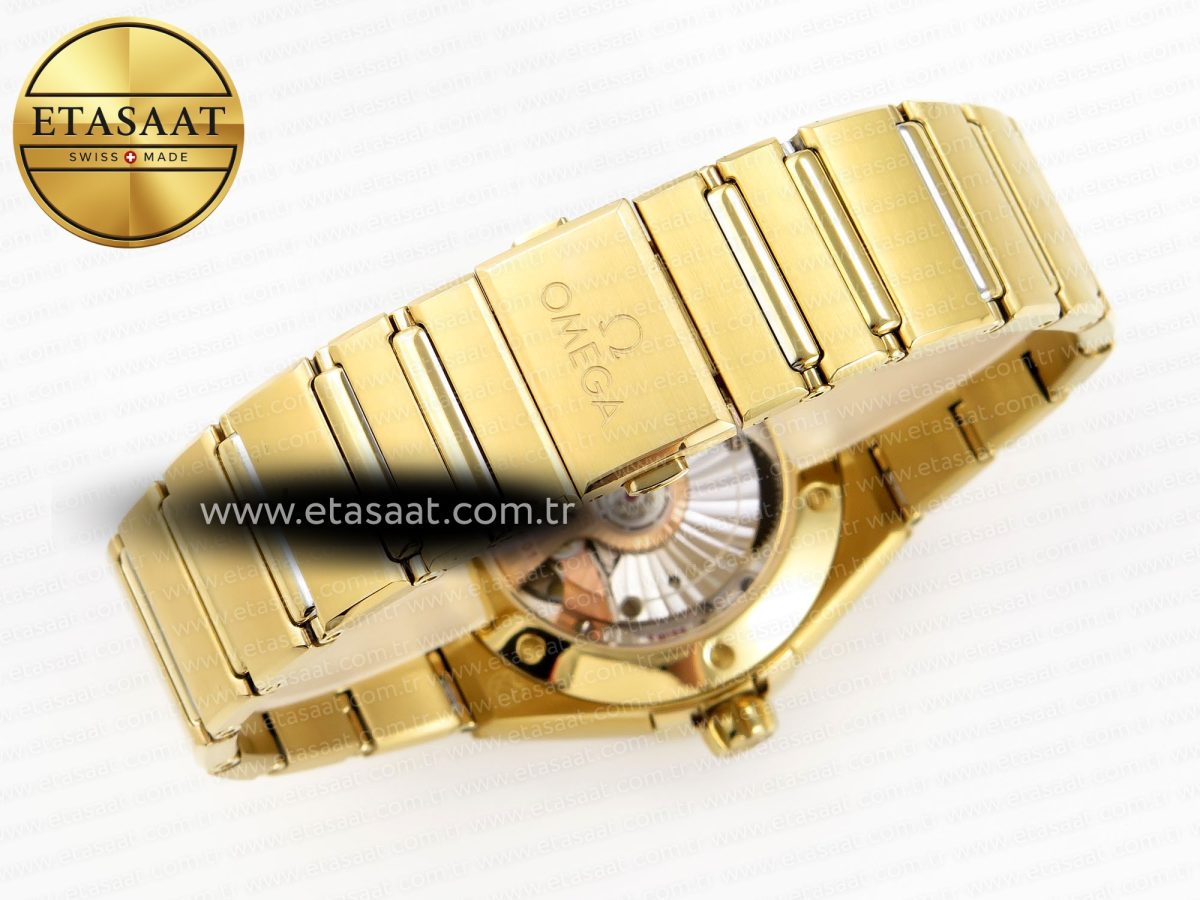 Omega CONSTELLATION 39MM YG DIAMONDS WHITE DIAL ON YG A8801 - Görsel 20