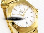 CONSTELLATION 39MM YG ASWF 1:1 BEST EDITION WHITE DIAL ON YG BRACELET A8801 - Görsel 5
