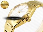 CONSTELLATION 39MM YG ASWF 1:1 BEST EDITION WHITE DIAL ON YG BRACELET A8801 - Görsel 7