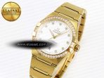 Omega CONSTELLATION 39MM RG DIAMONDS  WHITE DIAMONDS DIAL ON YG A8801 - Görsel 2