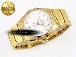 Omega CONSTELLATION 39MM RG DIAMONDS  WHITE DIAMONDS DIAL ON YG A8801 - Görsel 6