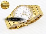 CONSTELLATION 39MM YG DIAMONDS BEZEL ASWF 1:1 BEST EDITION WHITE DIAMONDS DIAL ON YG BRACELET A8801 - Görsel 6