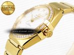 Omega CONSTELLATION 39MM RG DIAMONDS  WHITE DIAMONDS DIAL ON YG A8801 - Görsel 7