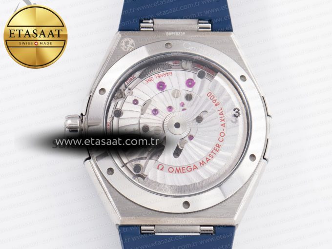 Constellation 41mm Blue Ceramic Bezel SS SBF 1:1 Best Edition White Dial on SS Bracelet A8900 - Görsel 16