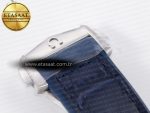 Constellation 41mm Blue Ceramic Bezel SS SBF 1:1 Best Edition White Dial on SS Bracelet A8900 - Görsel 35