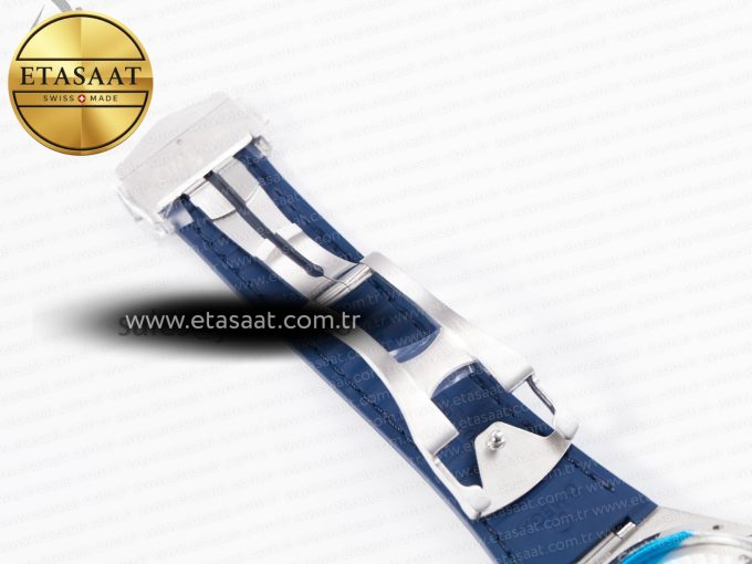 Constellation 41mm Blue Ceramic Bezel SS SBF 1:1 Best Edition White Dial on SS Bracelet A8900 - Görsel 38