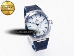 Constellation 41mm Blue Ceramic Bezel SS SBF 1:1 Best Edition White Dial on SS Bracelet A8900 - Görsel 4