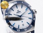Constellation 41mm Blue Ceramic Bezel SS SBF 1:1 Best Edition White Dial on SS Bracelet A8900 - Görsel 5