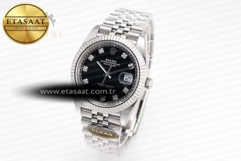 Datejust 126334 41mm Jubilee 904L SS/SS Black/Moissanite Clean VR3235