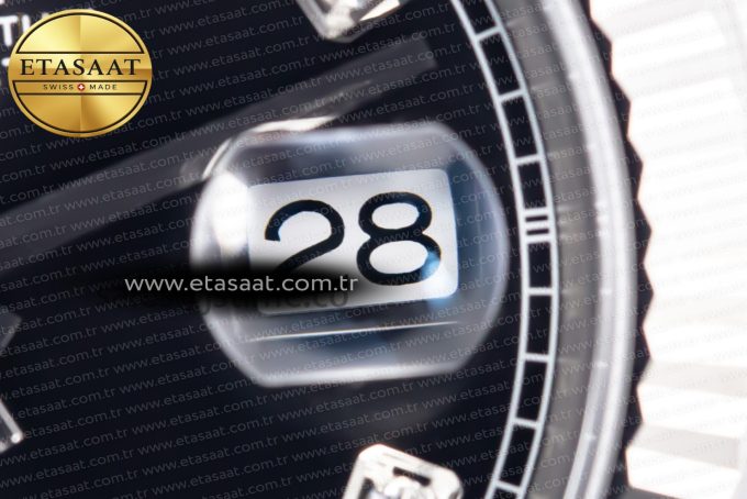 Datejust 126334 41mm Jubilee 904L SS/SS Black/Moissanite Clean VR3235 - Görsel 10