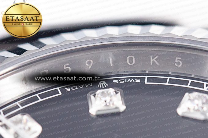Datejust 126334 41mm Jubilee 904L SS/SS Black/Moissanite Clean VR3235 - Görsel 13