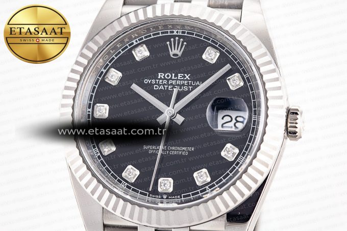 Datejust 126334 41mm Jubilee 904L SS/SS Grey/Moissanite Clean VR3235 - Görsel 4