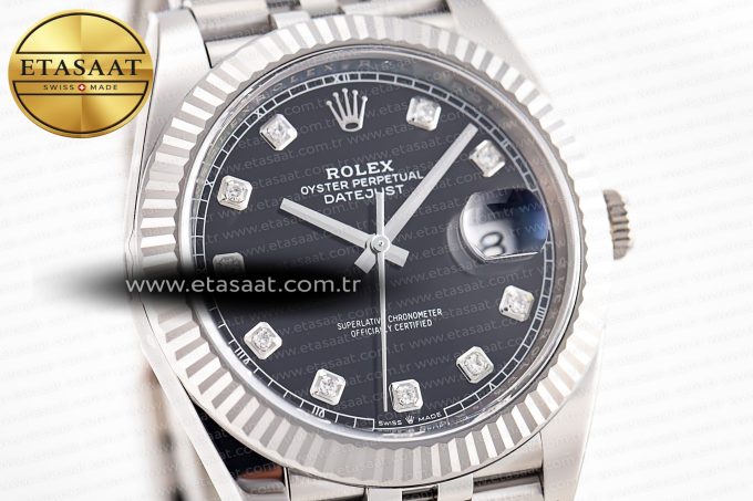 Datejust 126334 41mm Jubilee 904L SS/SS Grey/Moissanite Clean VR3235 - Görsel 6