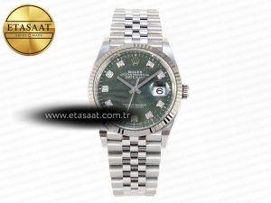 Rolex DateJust 36 126234 STEEL GREEN VR3235 - Görsel 3