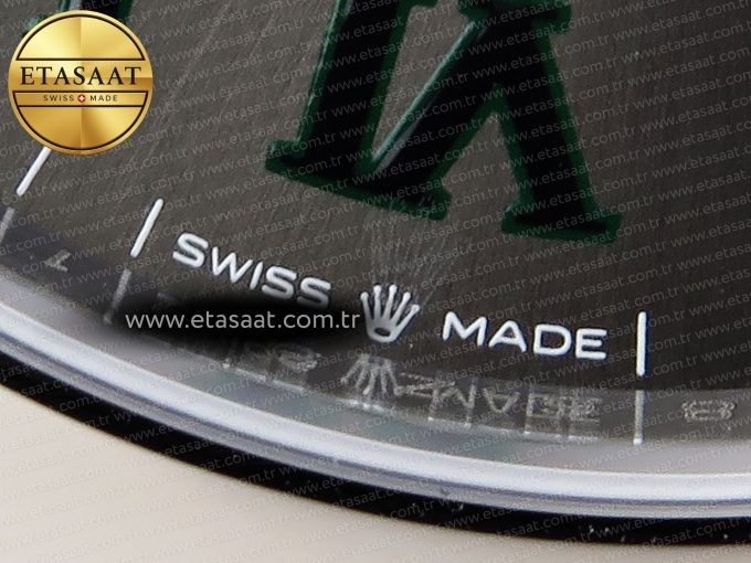 DATEJUST 36 SS 126200 VSF 1:1 BEST EDITION 904L STEEL GRAY DIAL GREEN ROMAN ON JUBILEE BRACELET VS3235 - Görsel 13