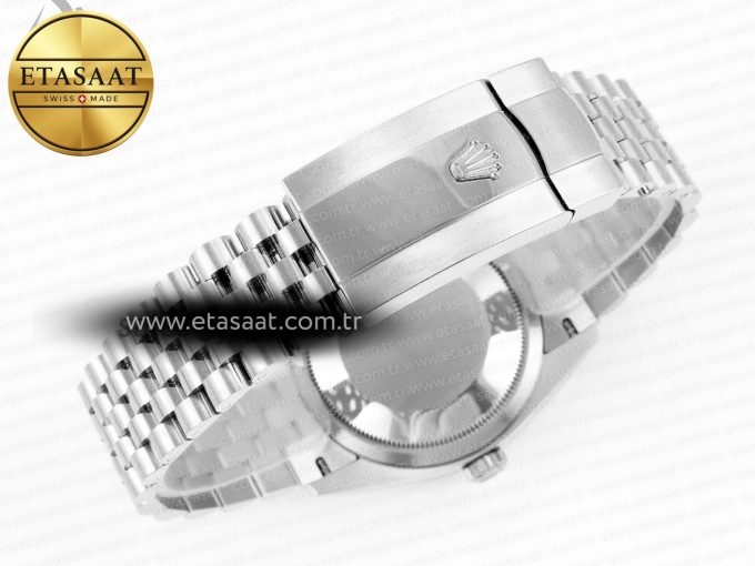 DATEJUST 36 SS 126200 VSF 1:1 BEST EDITION 904L STEEL GRAY DIAL GREEN ROMAN ON JUBILEE BRACELET VS3235 - Görsel 16