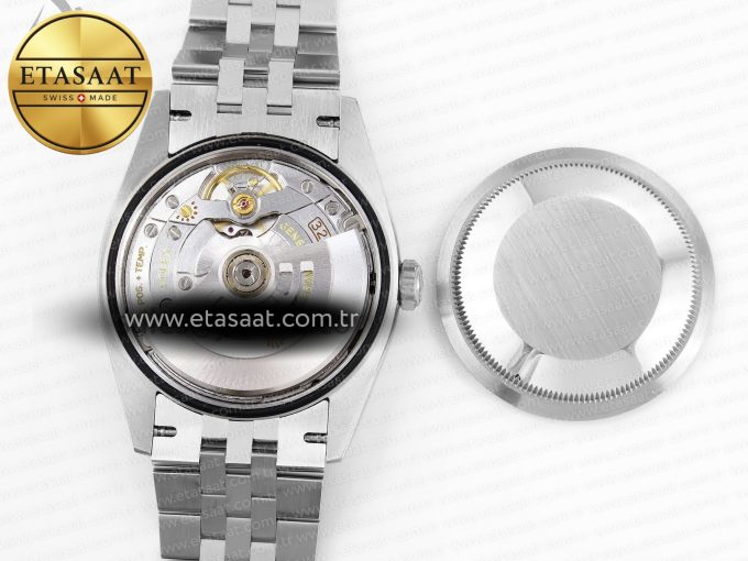 DATEJUST 36 SS 126200 VSF 1:1 BEST EDITION 904L STEEL GRAY DIAL GREEN ROMAN ON JUBILEE BRACELET VS3235 - Görsel 18