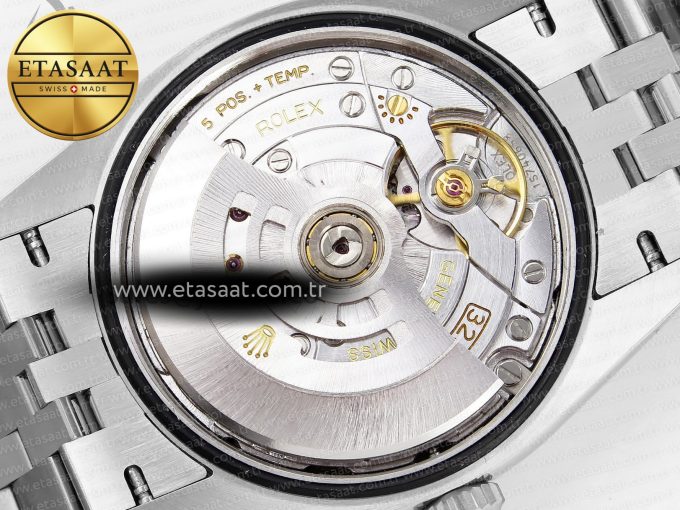 DATEJUST 36 SS 126200 VSF 1:1 BEST EDITION 904L STEEL GRAY DIAL GREEN ROMAN ON JUBILEE BRACELET VS3235 - Görsel 19