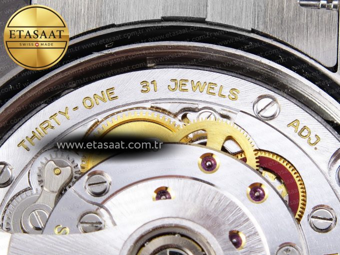DATEJUST 36 SS 126200 VSF 1:1 BEST EDITION 904L STEEL GRAY DIAL GREEN ROMAN ON JUBILEE BRACELET VS3235 - Görsel 23