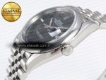 DATEJUST 36 SS 126200 VSF 1:1 BEST EDITION 904L STEEL GRAY DIAL GREEN ROMAN ON JUBILEE BRACELET VS3235 - Görsel 8
