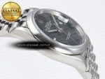 DATEJUST 36 SS 126200 VSF 1:1 BEST EDITION 904L STEEL GRAY DIAL GREEN ROMAN ON JUBILEE BRACELET VS3235 - Görsel 9