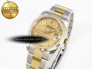 DATEJUST 36 SS 126233 BP MAKER 1:1 BEST EDITION YG TEXTURED DIAL ON SS/YG OYSTER BRACELET A2824