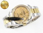 DATEJUST 36 SS 126233 BP MAKER 1:1 BEST EDITION YG TEXTURED DIAL ON SS/YG OYSTER BRACELET A2824 - Görsel 5