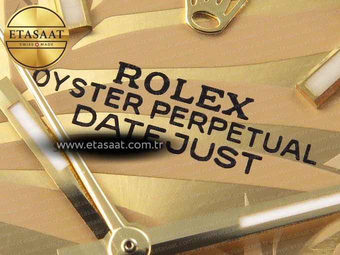 DATEJUST 36 SS 126233 BP MAKER 1:1 BEST EDITION YG TEXTURED DIAL ON SS/YG OYSTER BRACELET A2824 - Görsel 8