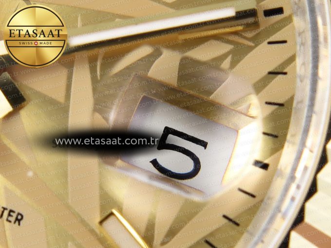 DATEJUST 36 SS 126233 BP MAKER 1:1 BEST EDITION YG TEXTURED DIAL ON SS/YG OYSTER BRACELET A2824 - Görsel 9